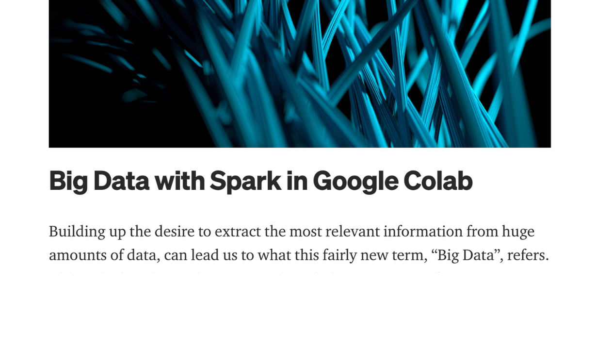 Integrating Spark and Google Colab